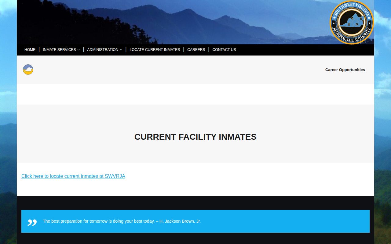 SWVRJA Abingdon Facility release search gateway for Washington County